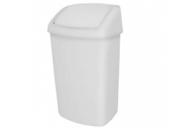 146. Poubelle push de 25 litres - 15 litres  - 10 litres blanc ou gris et 50 litres  h 67 x L 41 x l 34 cm