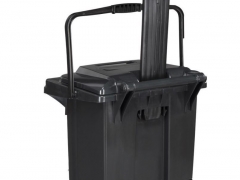 242. Poubelle noir roulante de 45 litres pour déchets organique et autres arriere