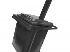 243. Poubelle noir roulante de 45 litres pour déchets organique et autres arriere