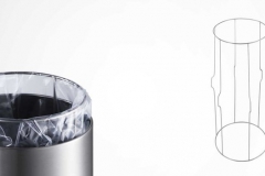 Support pour corbeille de 33 litres