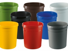 36. Corbeille poubelle bleu 18 litres 14 couleurs disponible h 35 cm
