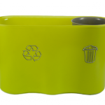 166. Corbeille jaune recyclable (papier) 13 litres