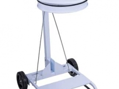 Support sac mobile à large pédale en inox ou peint 1 litres Uno