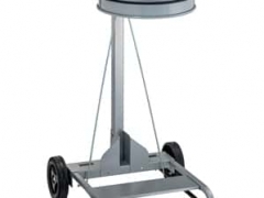 Support sac mobile à large pédale en inox ou peint 1 litres Uno