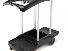127. Chariot nettoyage transport poubelle triple