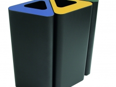 131. Tri sélectif 60 litres H 80 cm LP 38 cm Trio Duo Uno ou Quattro élégant triangle