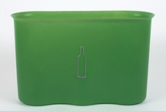 8. Corbeille verte recyclable (verre) 13 litres