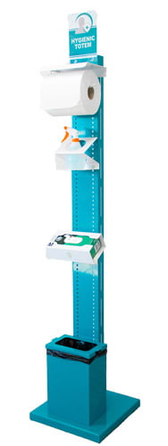 Hygienic Totem – distributeur de gel hydroalcoolique Hygienic Totem - distributeur de gel hydroalcoolique